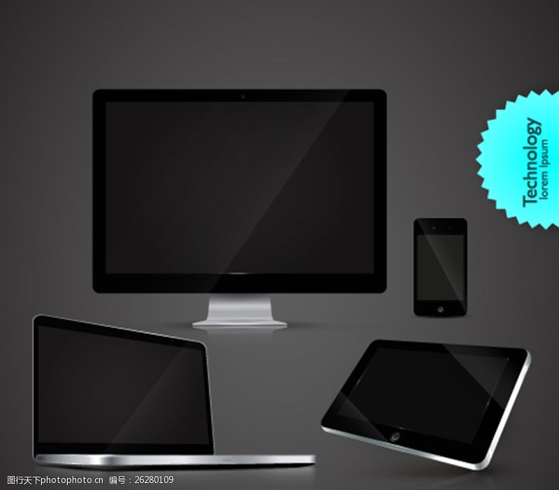 矢量電子產品素材